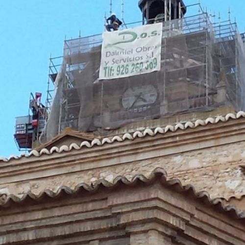 Reparación capitel torre de la catedral Ciudad Real