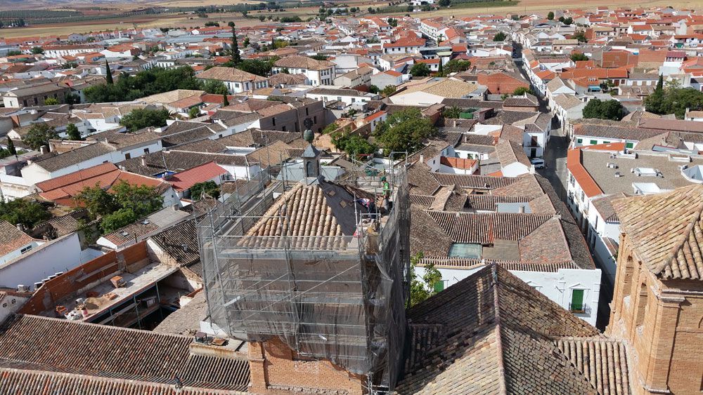 Reparacion cubierta Parroquia San Bartolome el Real   Almagro