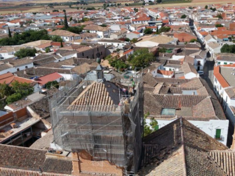Reparacion cubierta Parroquia San Bartolome el Real   Almagro
